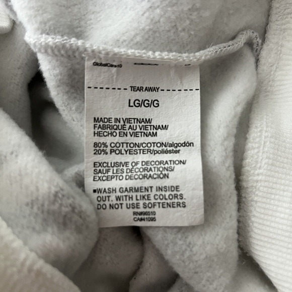 Under Armour Shirt Womens Large White‎ Gray Freedom Rival Amp Hoodie Sweatshirt - Picture 8 of 9